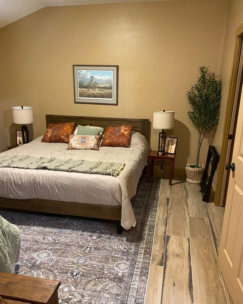 Bunk house bedroom at the ranch lodge