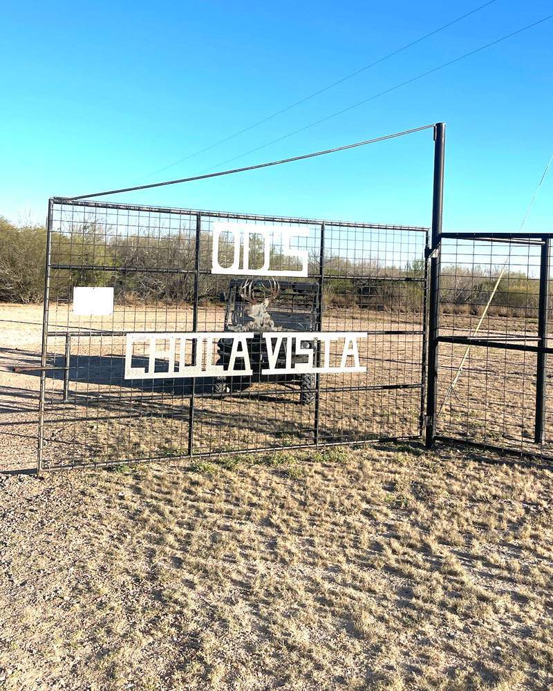 Front gate at O.D.'s Chula Vista Ranch